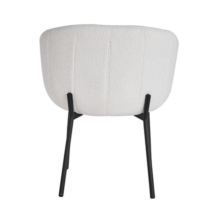 Stoel 'Sevilla' Bouclé Wit (2 per doos)