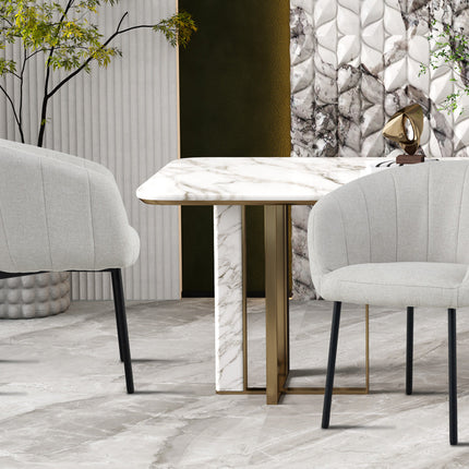 Stoel 'Sevilla' Stof Beige (2 per doos)