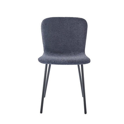 Eetkamerstoeloel 'Susan' Bouclé Donkergrijs (2 per doos)