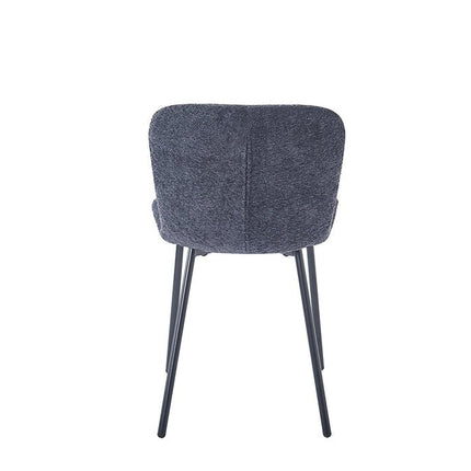 Eetkamerstoeloel 'Susan' Bouclé Donkergrijs (2 per doos)