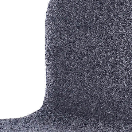 Eetkamerstoeloel 'Susan' Bouclé Donkergrijs (2 per doos)