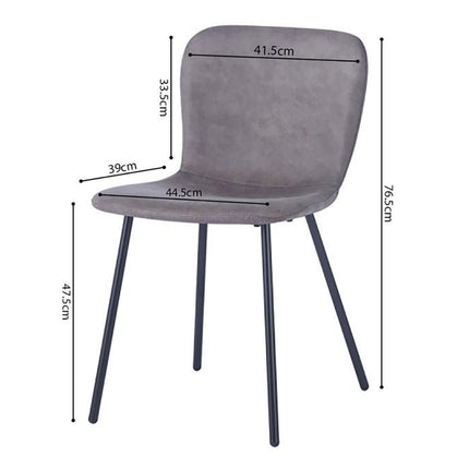 Eetkamerstoel'Susan' PU Taupe (4 per doos)