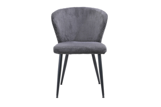 Eetkamerstoel 'Tornado' Corduroy Grijs (2 per doos)