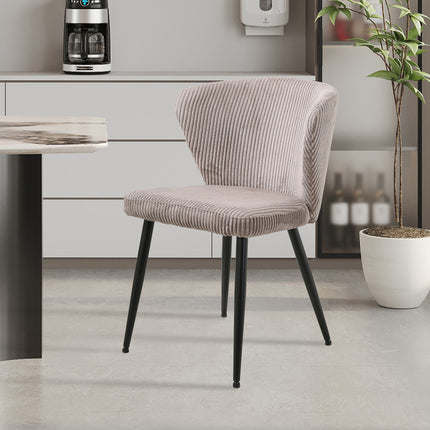 Eetkamerstoel 'Tornado' Corduroy Zand (2 per doos)