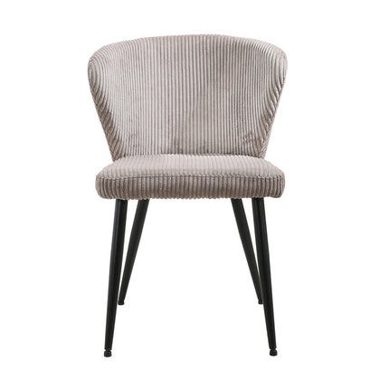 Eetkamerstoel 'Tornado' Corduroy Zand (2 per doos)