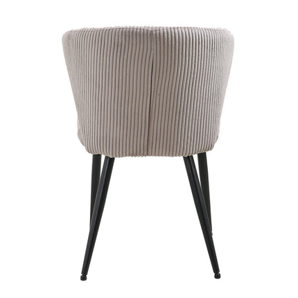 Eetkamerstoel 'Tornado' Corduroy Zand (2 per doos)