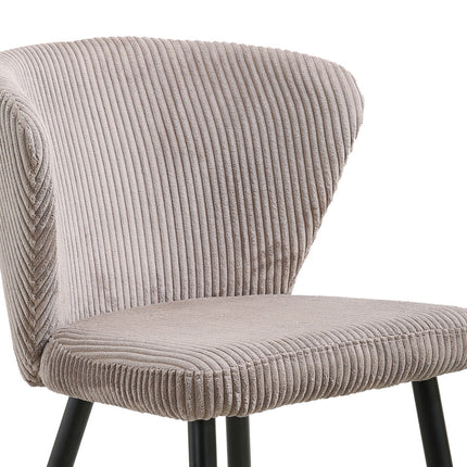 Eetkamerstoel 'Tornado' Corduroy Zand (2 per doos)