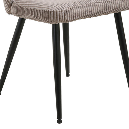 Eetkamerstoel 'Tornado' Corduroy Zand (2 per doos)