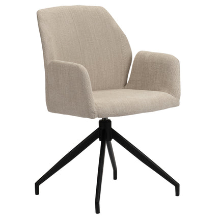 Rotating eettafelstoel beige
