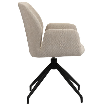 Rotating eettafelstoel beige