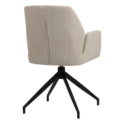Rotating eettafelstoel beige