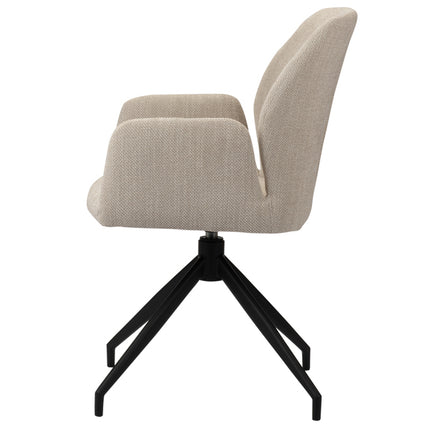 Rotating eettafelstoel beige