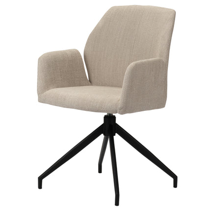 Rotating eettafelstoel beige
