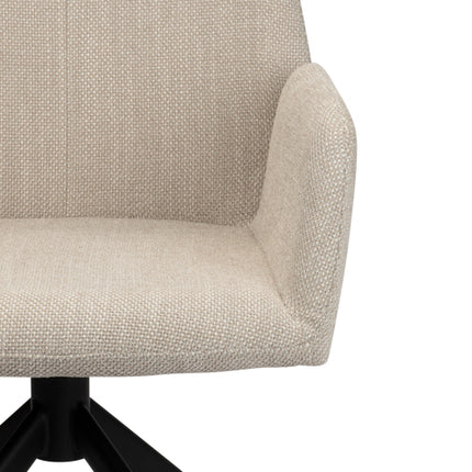 Rotating eettafelstoel beige