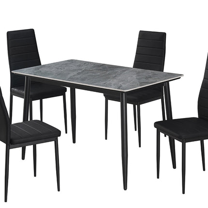 Eettafel Lina 120 cm Rechthoekig Steen Grijs