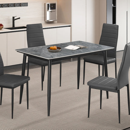 Eettafel Lina 120 cm Rechthoekig Steen Grijs