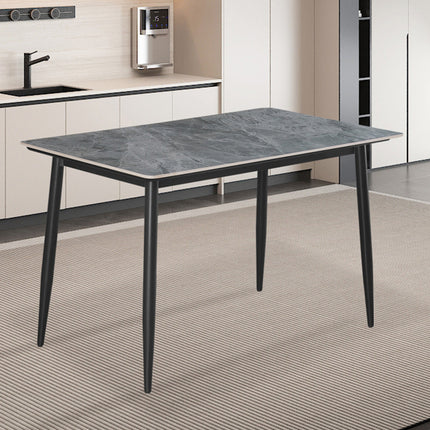 Eettafel Lina 120 cm Rechthoekig Steen Grijs