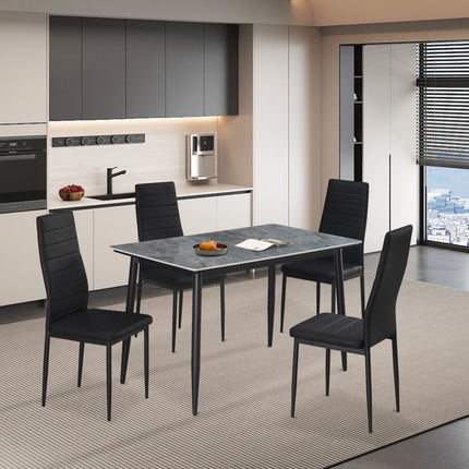 Eettafel Lina 120 cm Rechthoekig Steen Grijs
