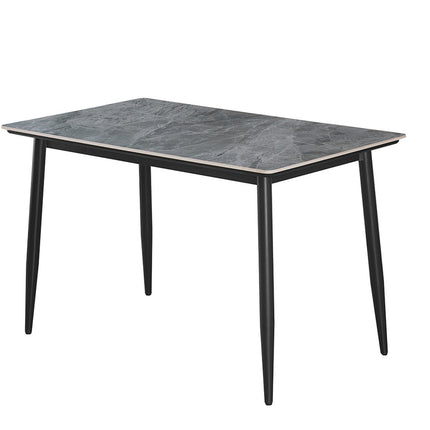 Eettafel Lina 120 cm Rechthoekig Steen Grijs