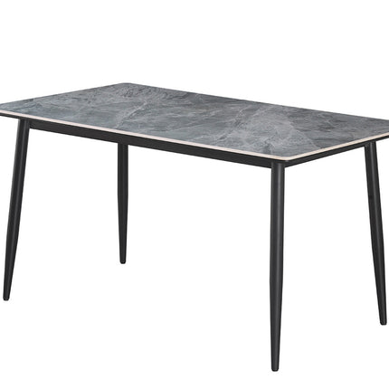 LINA Eettafel 140 cm Rechthoekig Steen Grijs