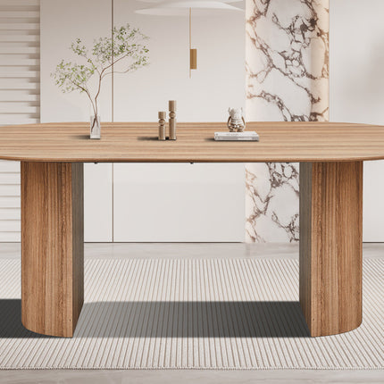 Eettafel 200 cm Ovaal Decor Oude eik