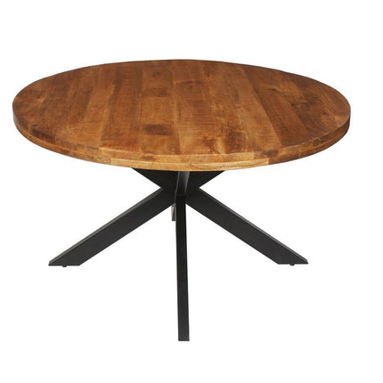 Eettafel 130 cm Rond Mango hout