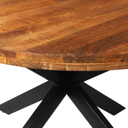 Eettafel 130 cm Rond Mango hout