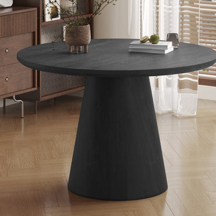 Eettafel 120 cm Rond Decor Donkerbruin