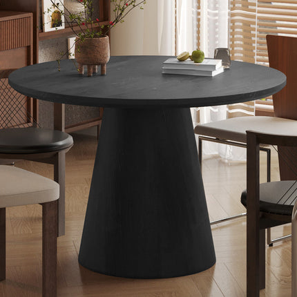 Eettafel 120 cm Rond Decor Donkerbruin