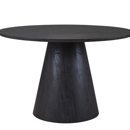 Eettafel 120 cm Rond Decor Donkerbruin