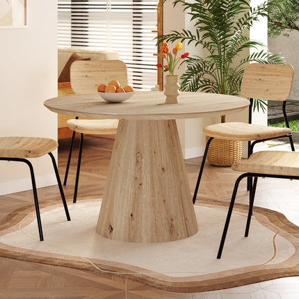 Eettafel 120 cm Rond Decor Oude eik