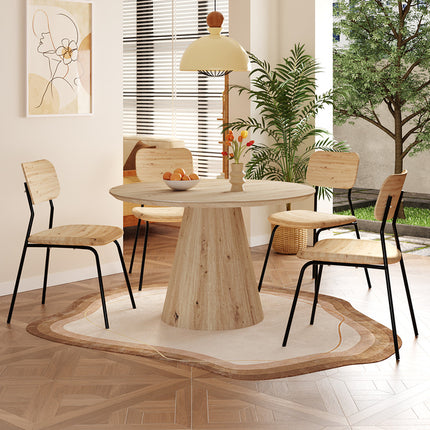 Eettafel 120 cm Rond Decor Oude eik