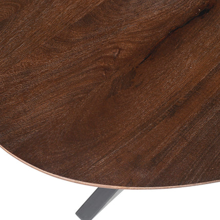 Eettafel  220x100 Ovaal -  Bruin mango hout