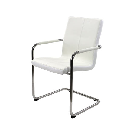 Vergaderstoel S Series Wit Vegan Leer