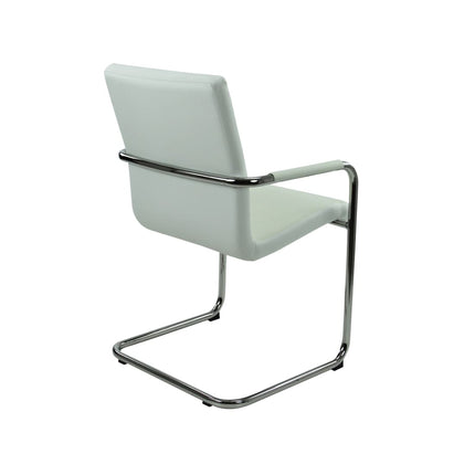 Vergaderstoel S Series Wit Vegan Leer