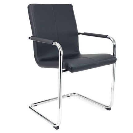 Vergaderstoel S Series Zwart Vegan Leer