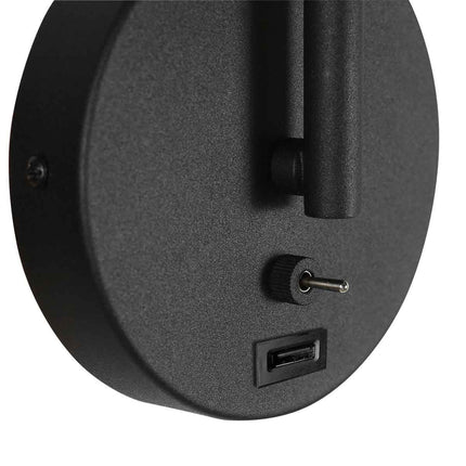 Wandl. 1-l. GU10 + USB-A  *M*