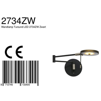 Wandl. 1-l. led grey. glas