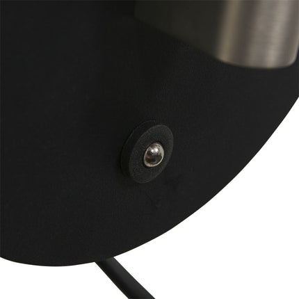 Wandl. 1-l. led grey. glas