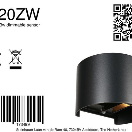Wandl. 2x3w dimmable sensor