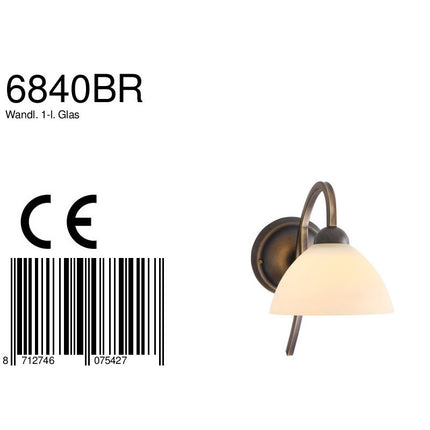 Wandlamp Capri 6840BR Brons