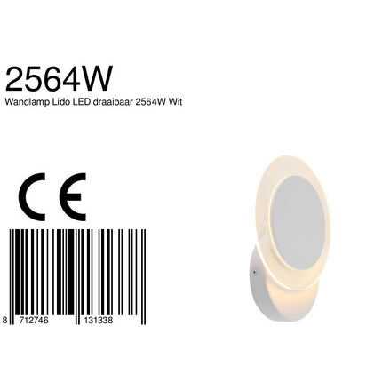 Wandlamp Ceiling & Wall 2564W Wit