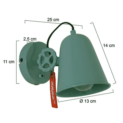 Wandlamp Dolphin 1323G Groen
