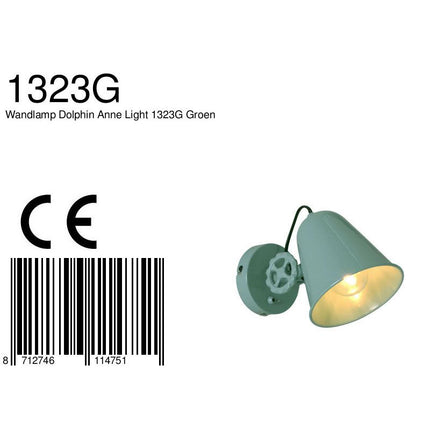 Wandlamp Dolphin 1323G Groen