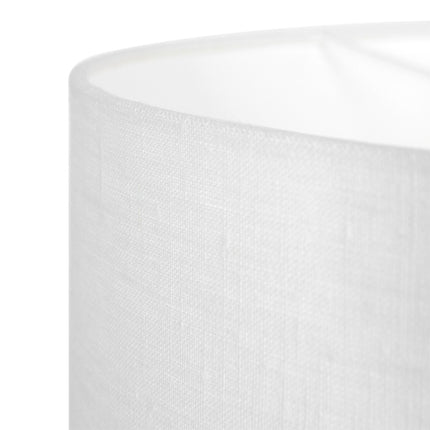 Wandlamp Elegant Classy 2574ST+K1066QS Staal-Wit Linnen