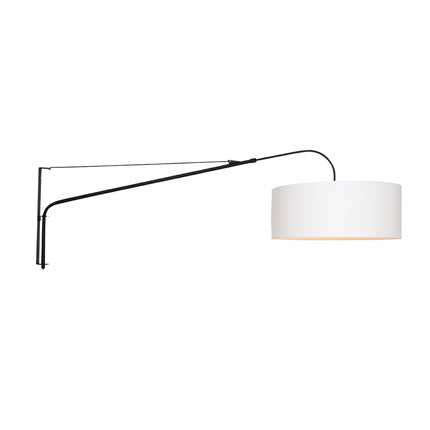 Wandlamp Elegant Classy 2574ZW+K10662S Zwart-Wit Chintz