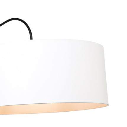 Wandlamp Elegant Classy 2574ZW+K10662S Zwart-Wit Chintz