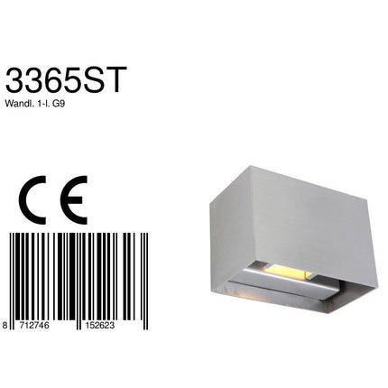 Wandlamp Muro 3365ST Staal