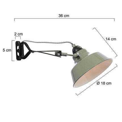 Wandlamp Nové 1320G Groen