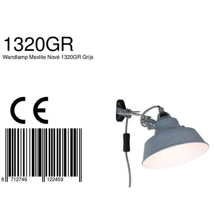 Wandlamp Nové 1320GR Grijs